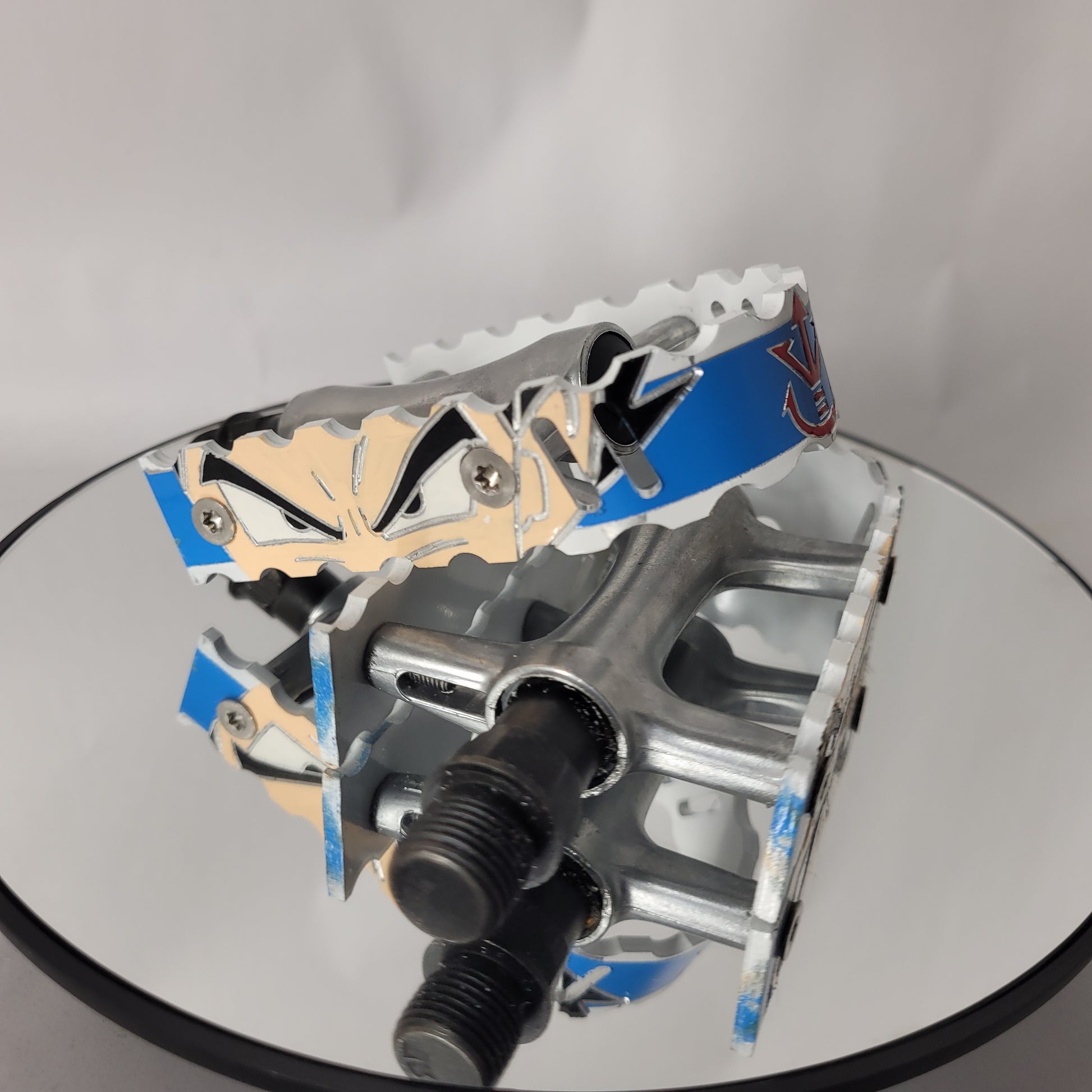 custom bicycle pedals DRAGON BALL (VEGETA) BICYCLE PEDALS – MILE HIGH CUSTOM BIKES
